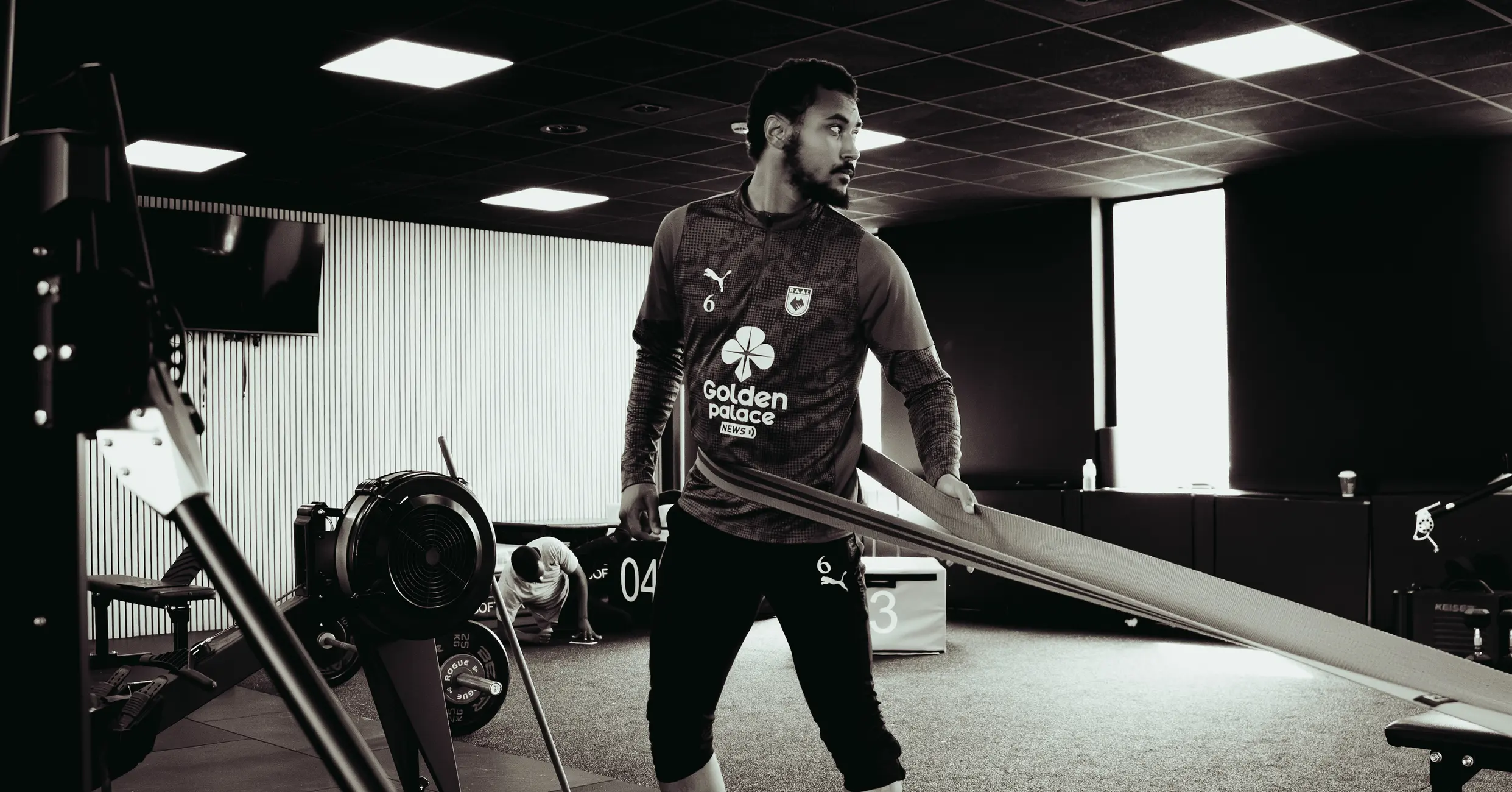 Long-band resistance work in the gym