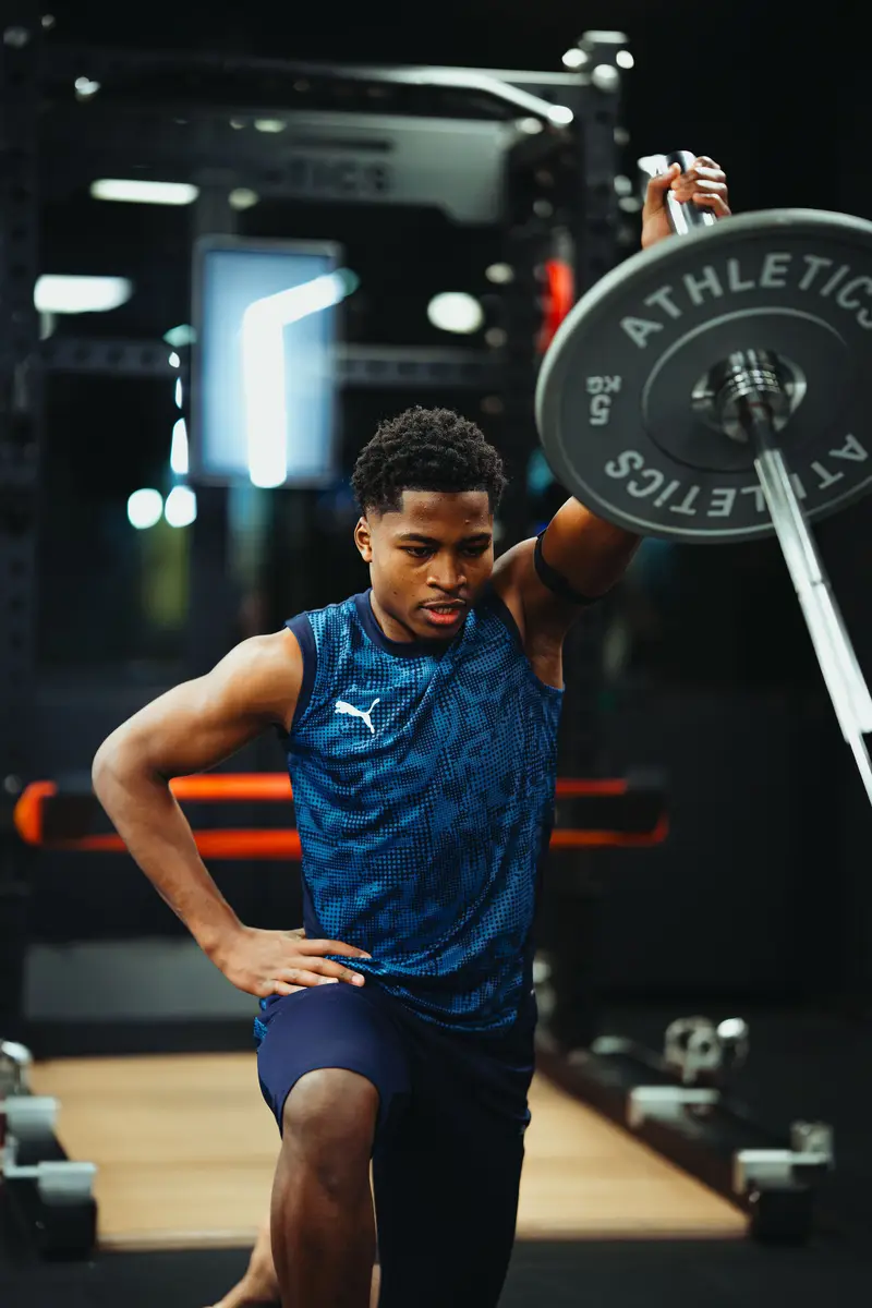 Single-side work with the barbell